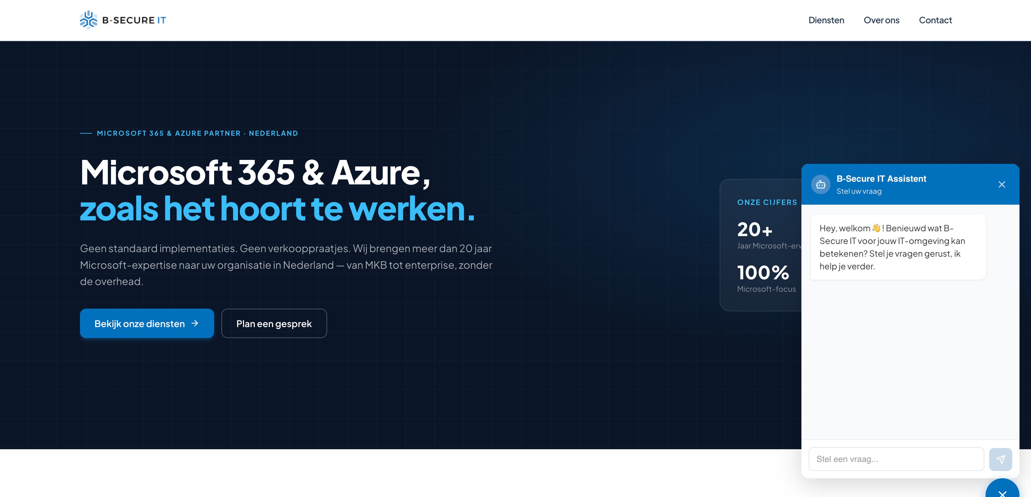 B-Secure IT website screenshot
