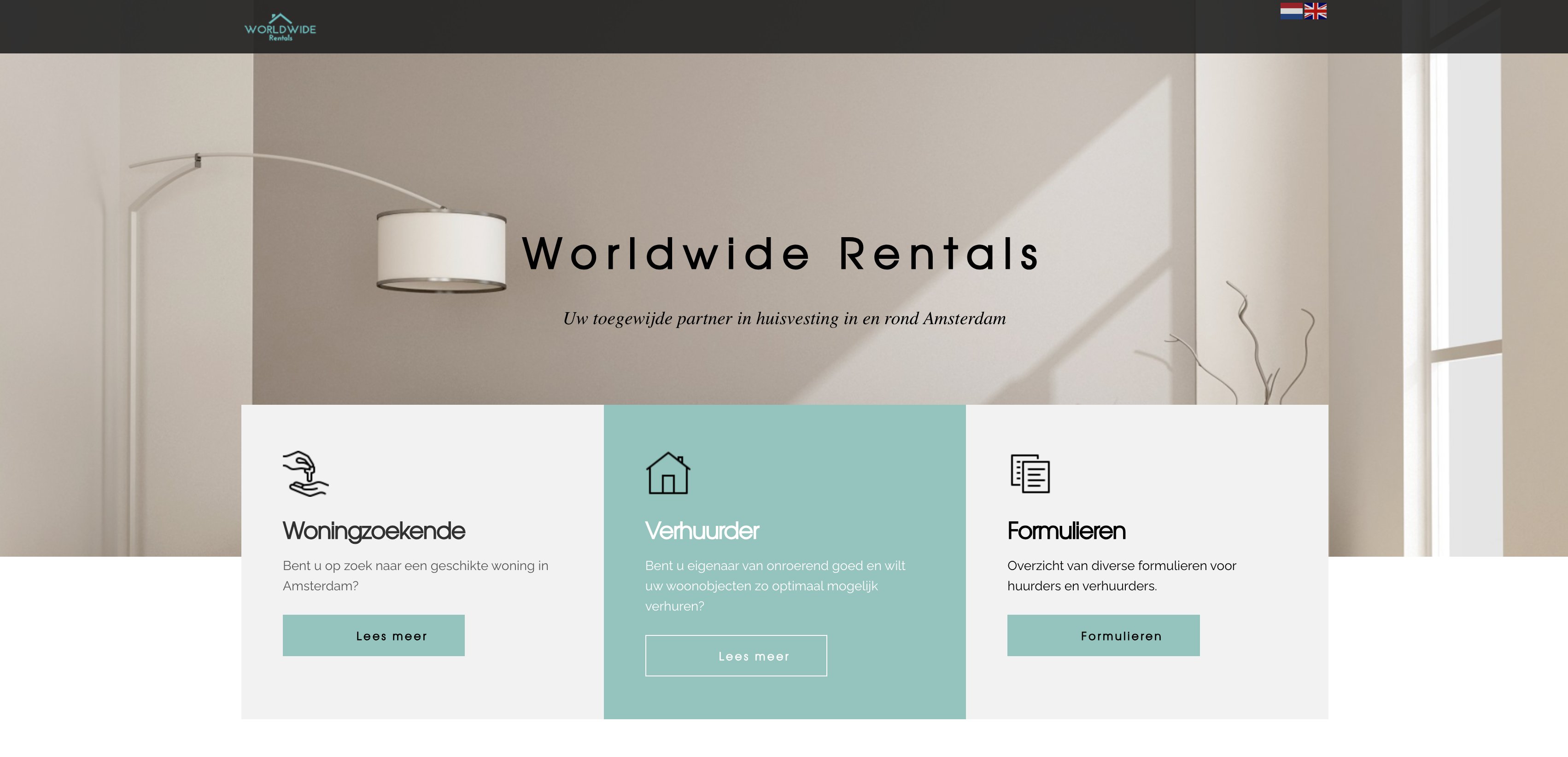 Worldwide Rentals website screenshot